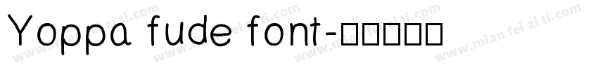 Yoppa fude font字体转换